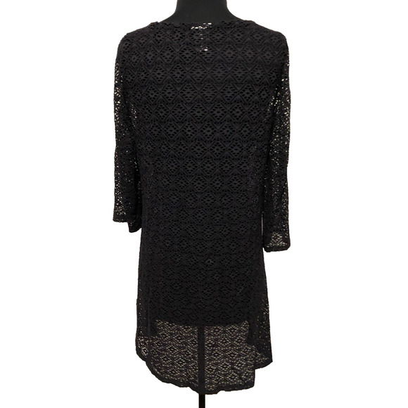 Miraclesuit Swim Coverup Womens Large Stretch Lace Mesh Dark Fairy Festival Boho - Picture 3 of 16